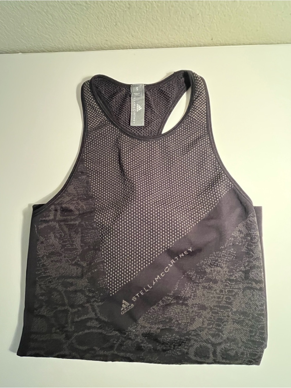 Stella McCartney x Adidas Black Racerback Sports Tank size Small 💋💋